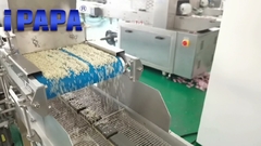 Granules sprinkled double layer food energy bar making machine