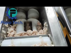 papa encrusting machine to make fishball fish patty