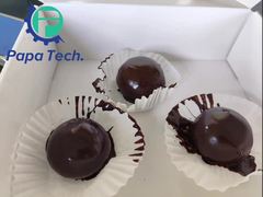 Ice cream mochi with chocolate coating