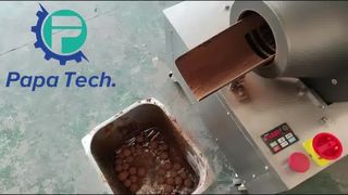 date ball with cocoa powder coating