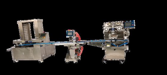 Good price Automated Chicken Breast Dog Food Encrusting Line | Integrated with Cutter & Tray Arranger online