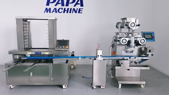 Good price Fully Automatic Date Bar Cutting Machine with Tray Arranging System online