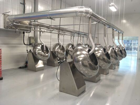 Good price 220V 380V Chocolate Panning Machine 32 rev per Minute Polishing Equipment online