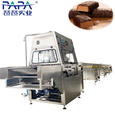 Good price Granola Bar Chocolate Enrober Machine Cooling Tunnel Coating Equipment online