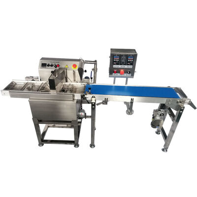 Good price Stainless Steel 304 Chocolate Enrobing Machine with 220V Single Phase and Long Service Life online