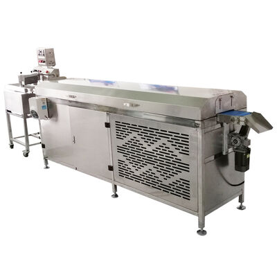 Good price Small Commercial Chocolate Enrober Machine with Cooling Tunnel - Stainless Steel 304, 220V Single Phase, 8kg/15kg/30kg/60kg Capacity online